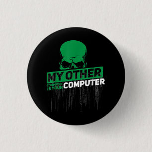 Bóton Redondo 2.54cm Código Admin do Nerd Hacker do Engenheiro Sysadmi