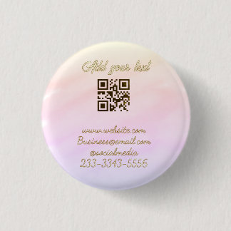 Bóton Redondo 2.54cm código QR personalizado simples adicione o texto d