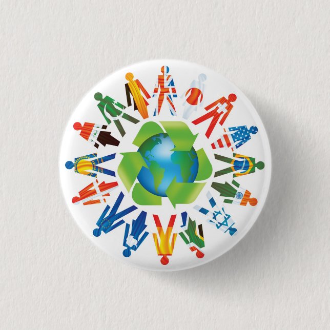 Bóton Redondo 2.54cm Coexista (Frente)