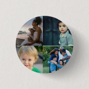 Bóton Redondo 2.54cm Colagem de Fotografias Personalizada 4