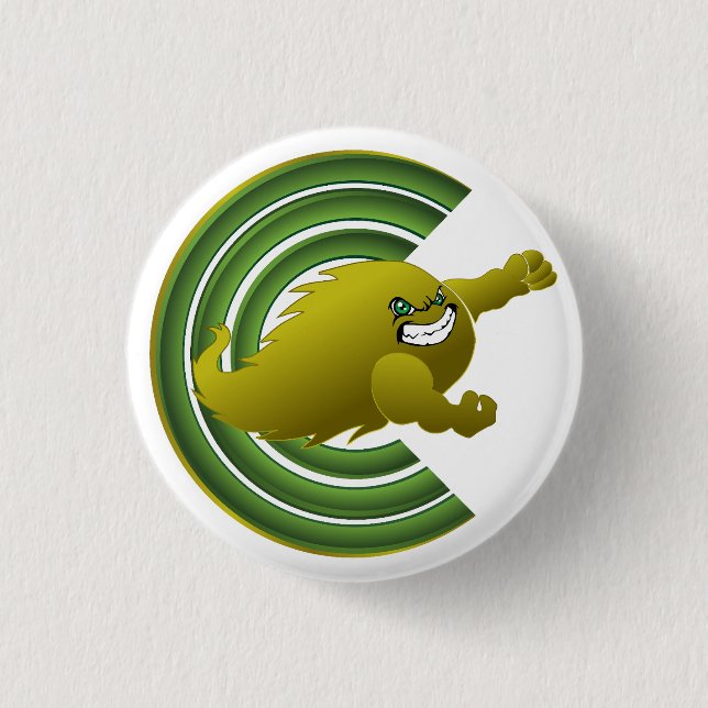 Bóton Redondo 2.54cm Coloma Comets #2 (Frente)