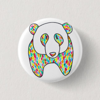 Bóton Redondo 2.54cm Comfort Panda Pin Por Megaflora