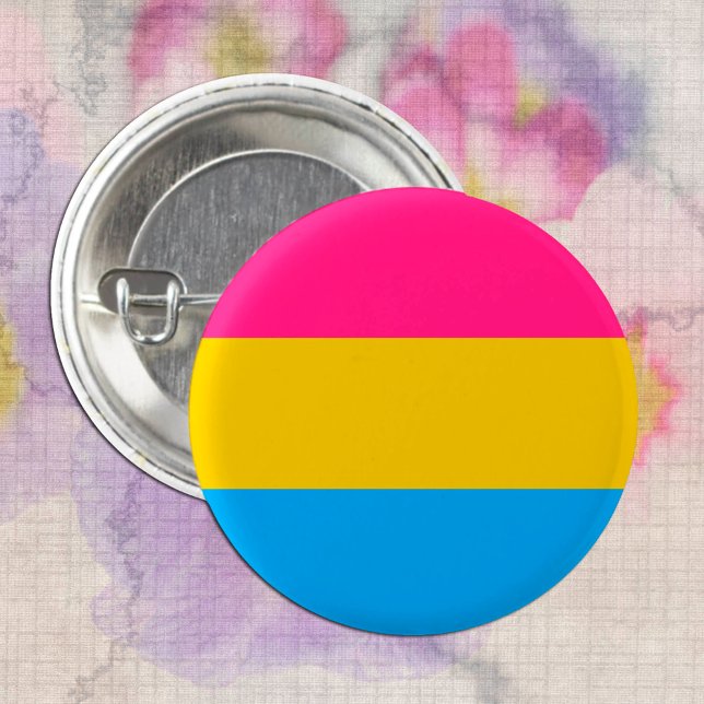 Bóton Redondo 2.54cm Comunidade de Sinalizador e Orgulho Pansexual / Bo (Criador carregado)