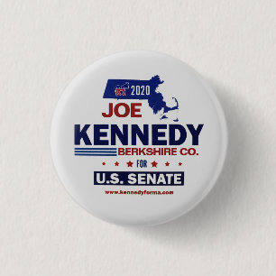 Bóton Redondo 2.54cm Condado de Berkshire para Joe Kennedy 2020
