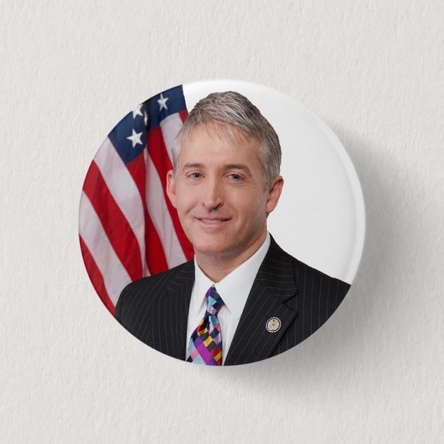 Bóton Redondo 2.54cm Congressista Trey Gowdy (Frente)