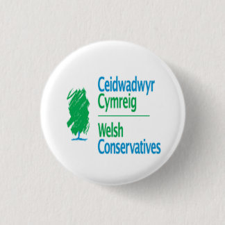 Bóton Redondo 2.54cm Conservadores galeses Ceidwadwyr Cymreig