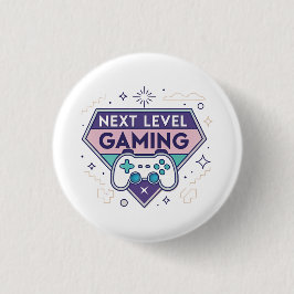 Bóton Redondo 2.54cm Controlador Retro de Jogos Next Level Gaming Paste