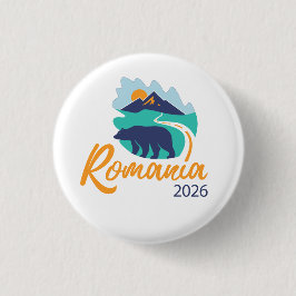 Bóton Redondo 2.54cm Convenção Internacional de Bucareste Romênia 2026