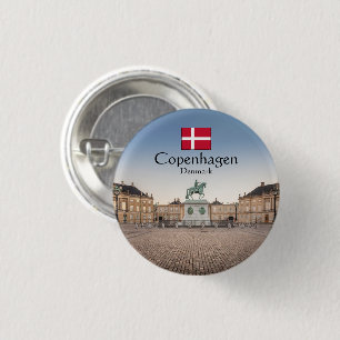 Bóton Redondo 2.54cm Copenhagen Souvenir