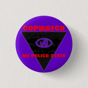 Bóton Redondo 2.54cm copwatch nenhum botão do estado policial