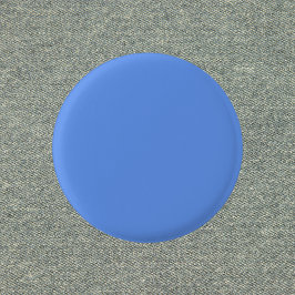 Bóton Redondo 2.54cm Cor Sólida Azul Cornflower