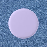 Bóton Redondo 2.54cm Cor Sólida de Lavanda Pálida<br><div class="desc">Cor Sólida de Lavanda Pálida</div>