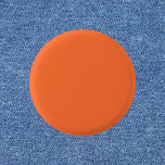 Bóton Redondo 2.54cm Cor Sólida Laranja Queimada<br><div class="desc">Cor Sólida Laranja Queimada</div>