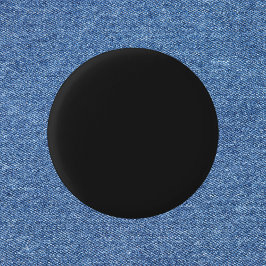 Bóton Redondo 2.54cm Cor Sólida Preta da Eerie