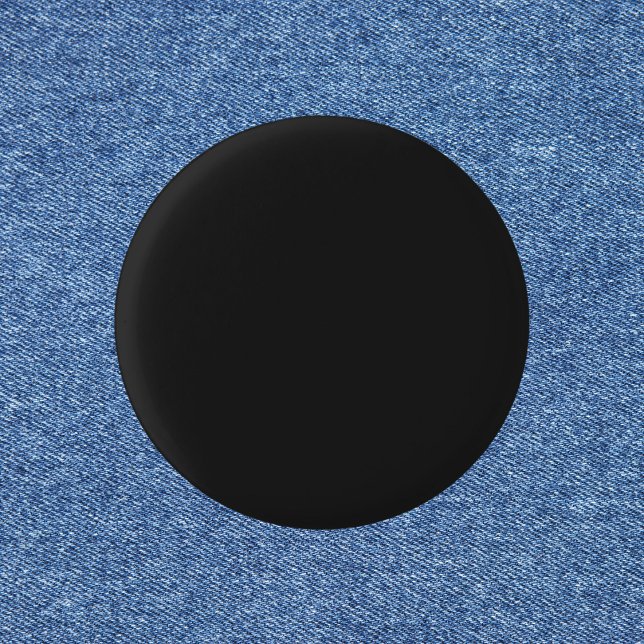 Bóton Redondo 2.54cm Cor Sólida Preta da Eerie (Criador carregado)