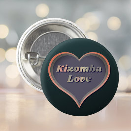 Bóton Redondo 2.54cm Coração de Amor de Kizomba
