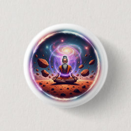 Bóton Redondo 2.54cm Cosmic Meditator Button Pin
