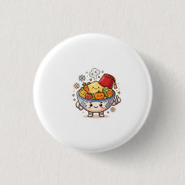 Bóton Redondo 2.54cm Couscous Marroquino Kawaii - Comida Tradicional Fo