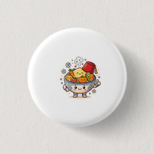 Bóton Redondo 2.54cm Couscous Marroquino Kawaii - Comida Tradicional Fo