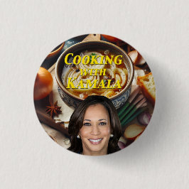 Bóton Redondo 2.54cm Cozinhar Com Kamala