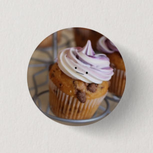 Bóton Redondo 2.54cm Crachá bonito do cupcake
