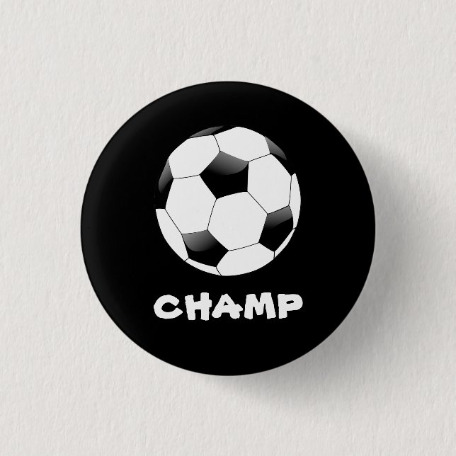 Bóton Redondo 2.54cm Crachá de campeões de futebol (Frente)