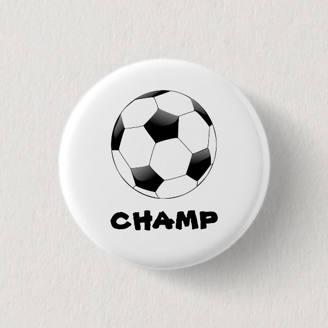 Bóton Redondo 2.54cm Crachá de campeões de futebol (Frente)