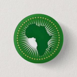 BÓTON REDONDO 2.54CM CRACHÁ DO BOTÃO DO PIN DA UNIÃO AFRICANA