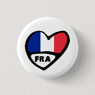 Bóton Redondo 2.54cm Crachá do Pin do coração da bandeira de código