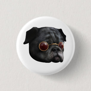 Bóton Redondo 2.54cm Crachá legal do Pug