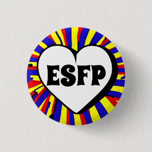 Bóton Redondo 2.54cm CRACHÁ redondo ESFP MBTI 3 Cm