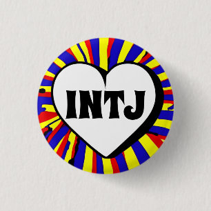 Bóton Redondo 2.54cm CRACHÁ redondo INTJ MBTI 3 Cm