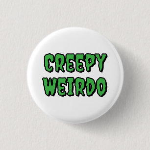Bóton Redondo 2.54cm Creepy Weirdo