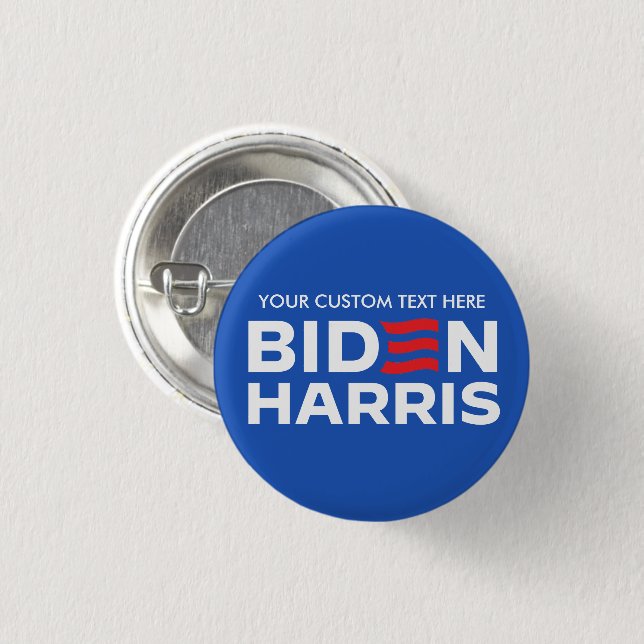 Bóton Redondo 2.54cm Crie seu próprio Biden Harris 2024 (Frente & Verso)