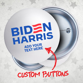 Bóton Redondo 2.54cm Crie seu próprio Biden Harris 2024