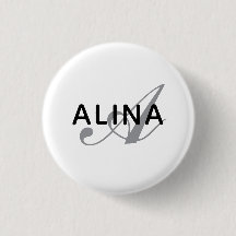Crie Seu Próprio Design de Monograma de Nome 1¼ Re