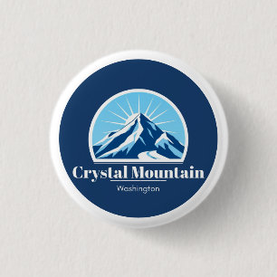 Bóton Redondo 2.54cm Crystal Mountain Washington Resort