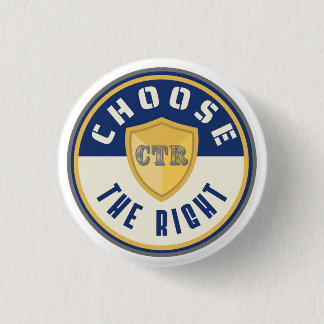Bóton Redondo 2.54cm CTR Escolha o presente de chaveiro primário do LDS