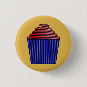 Bóton Redondo 2.54cm Cupcake por Kenneth Yoncich