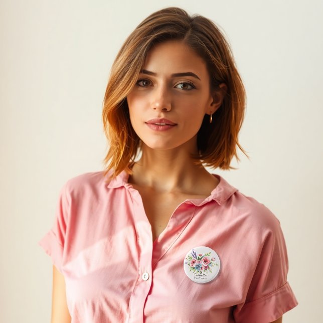 Bóton Redondo 2.54cm Custom badge,  Event pin, Wedding gift (Criador carregado)