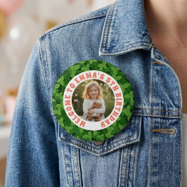Bóton Redondo 2.54cm Custom Kids Birthday Button with Photo