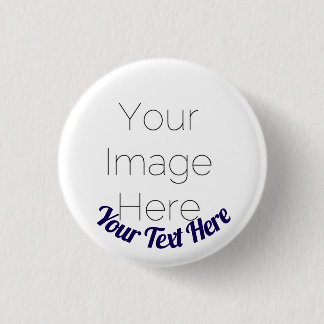 Bóton Redondo 2.54cm Custom Photo Button Pin – Personalized text Badge