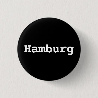 Bóton Redondo 2.54cm Customisable Hamburg Typography