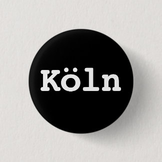 Bóton Redondo 2.54cm Customisable Köln Typography