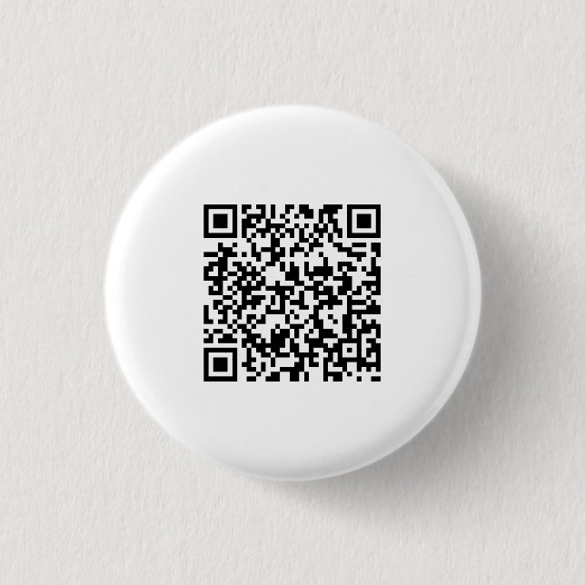 Bóton Redondo 2.54cm Customizable QR Code Round Button for Any Purpose (Frente)
