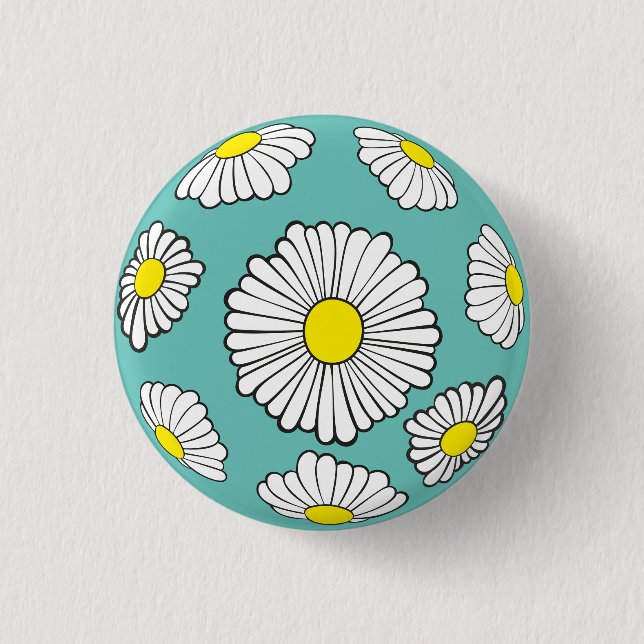 Bóton Redondo 2.54cm Daisy Buttons (Frente)