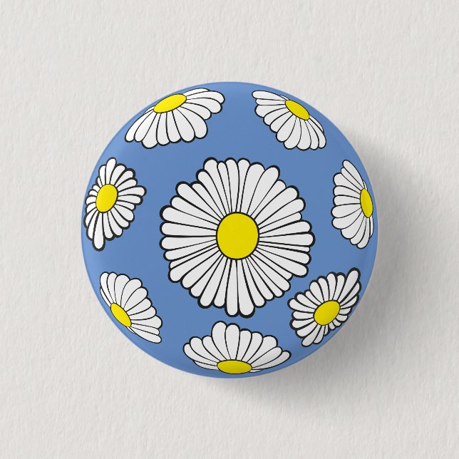 Bóton Redondo 2.54cm Daisy Buttons (Frente)