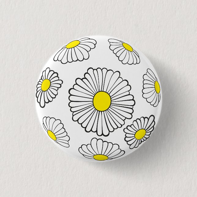 Bóton Redondo 2.54cm Daisy Buttons (Frente)