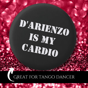 Bóton Redondo 2.54cm D'Arienzo é o meu cardio Tanguero Tango Argentino