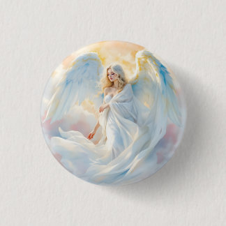 Bóton Redondo 2.54cm Dawn Celestial - Anjo da Paz e da Luz